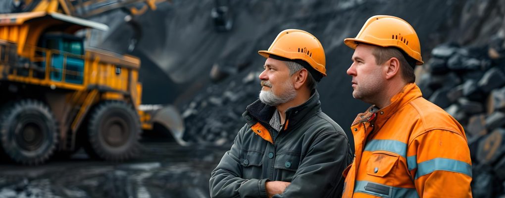 two-workers-coal-mining-site-with-heavy-machinery-background-concept-industrial-setting-heavy-machinery-mining-industry-workers-coal-mining